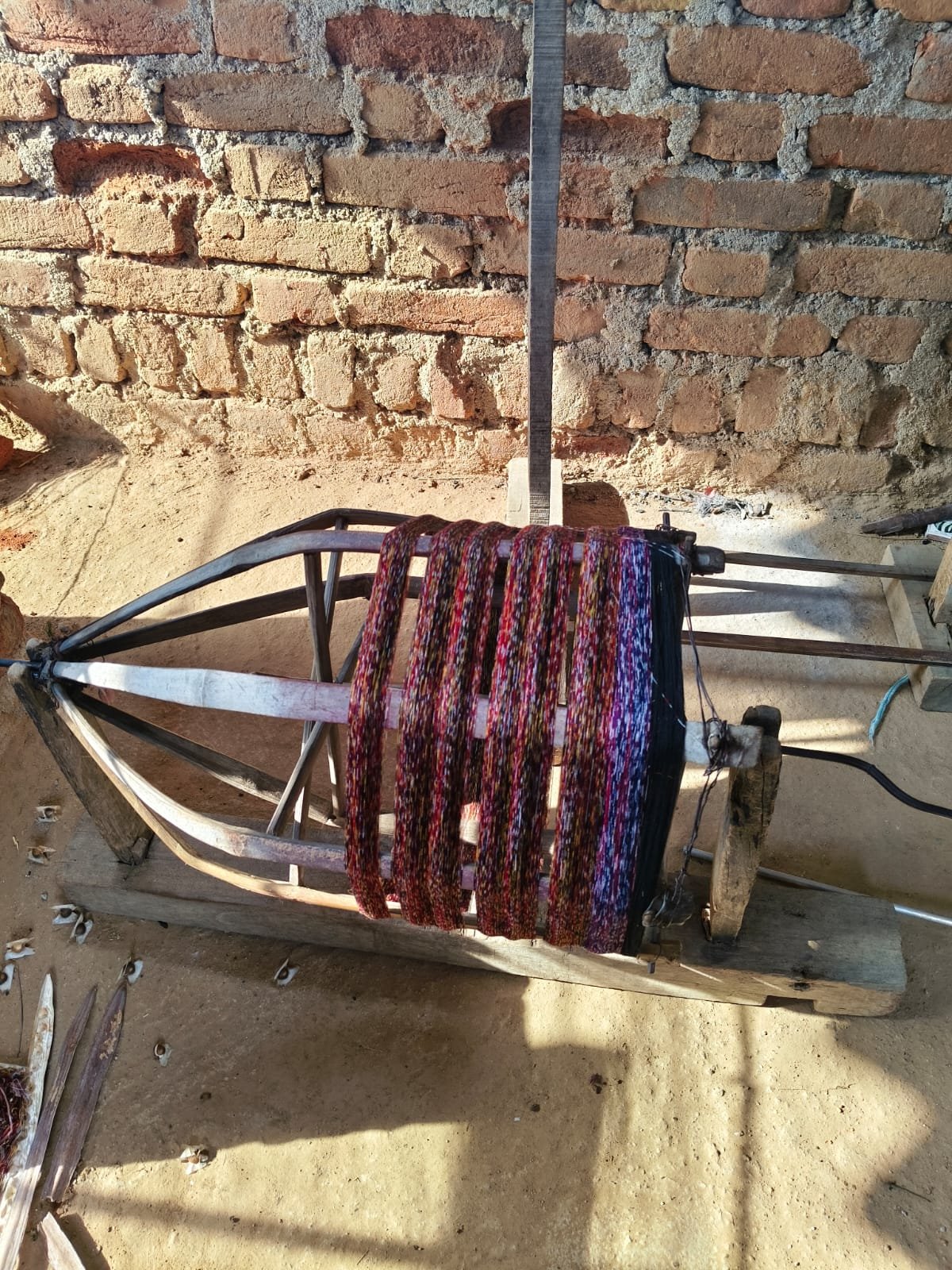 Weaving on loom